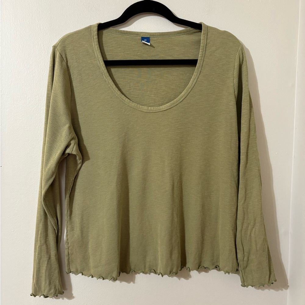 Old Navy Ribbed Long Sleeve Top